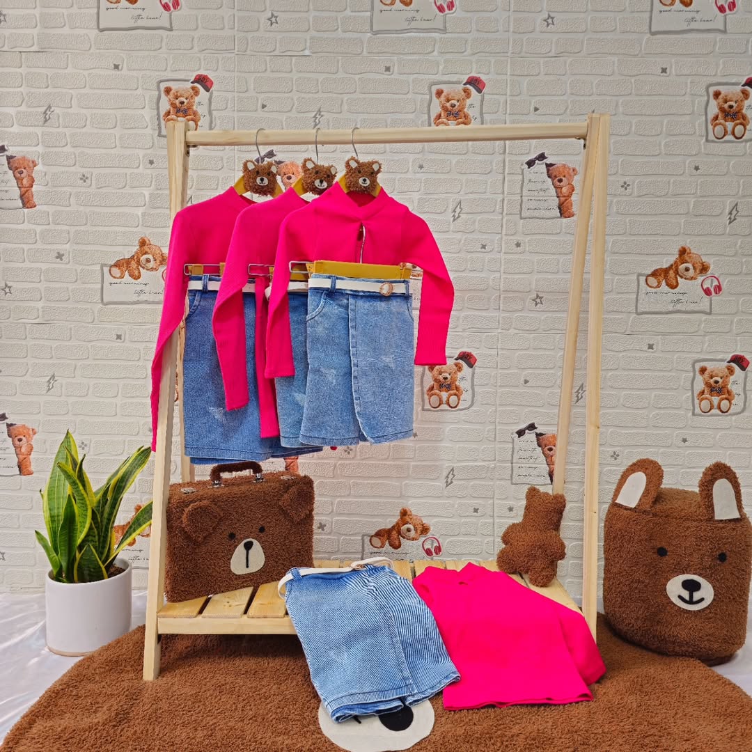 ست شومیز وشلوارک جین